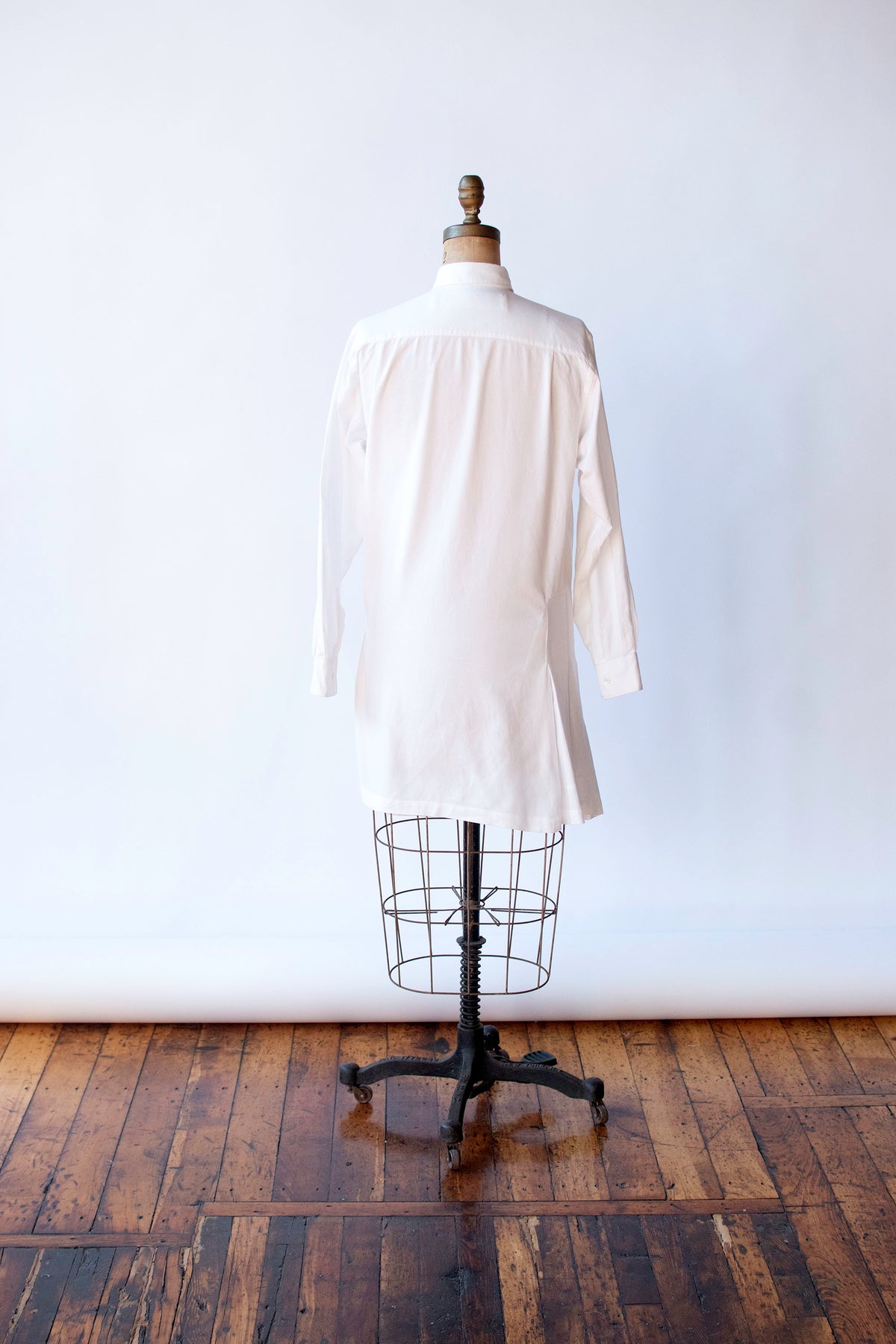 Pleated White Shirtdress | Junya Watanabe Comme des Garcons AD 1994