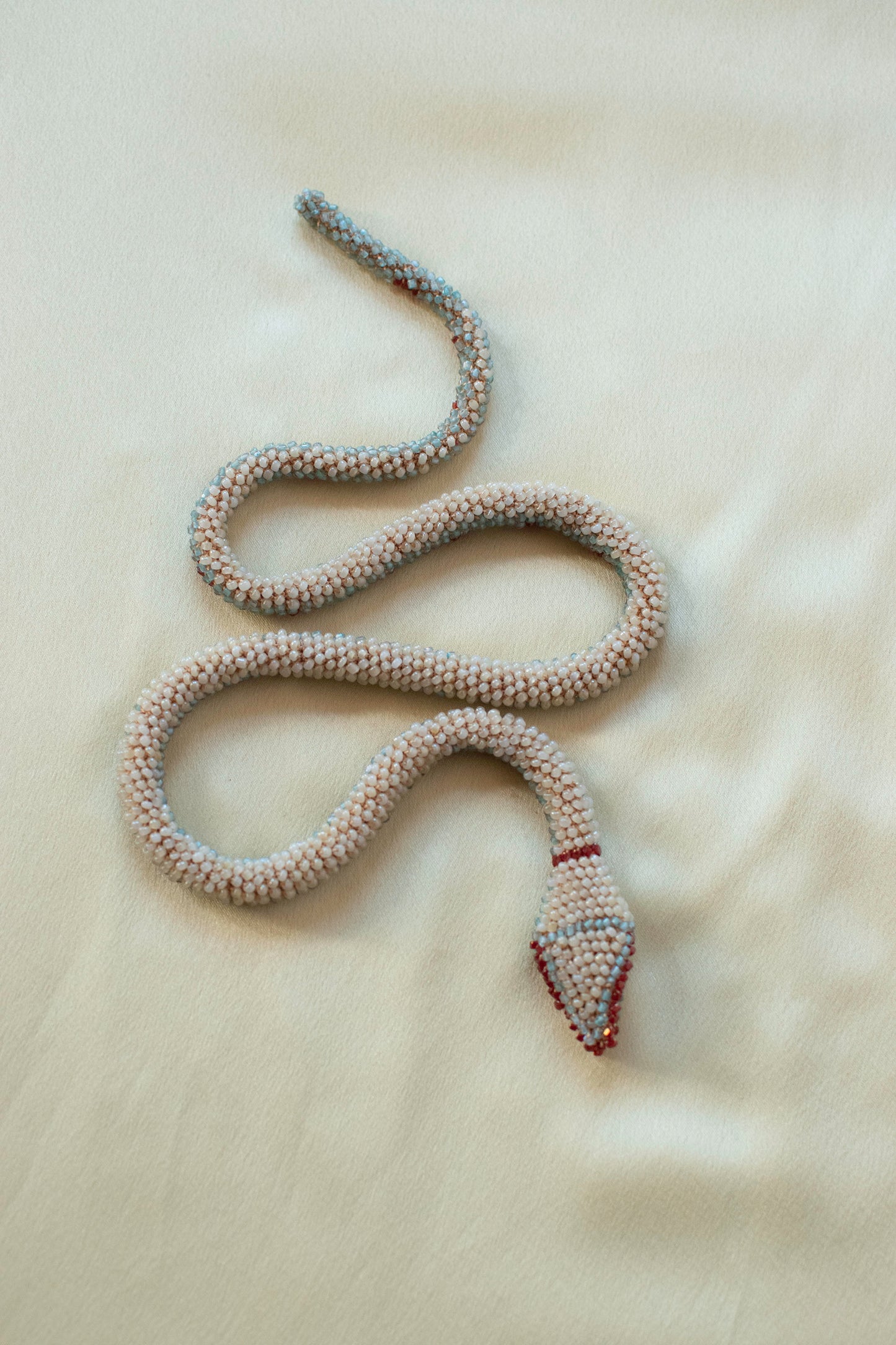 Bead Crochet Snake | Seafoam Flower