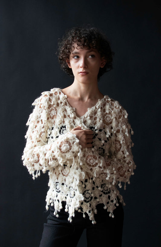 1990s Snowflake Cardigan | Madame Nicole Matsuda