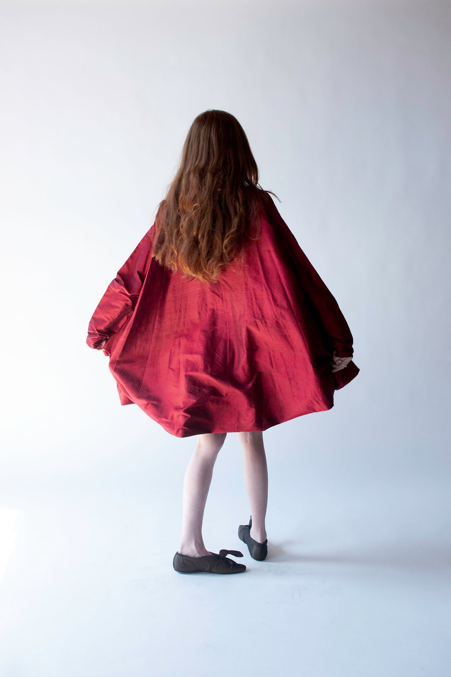 Burgundy Silk Dress | Romeo Gigli for Callaghan