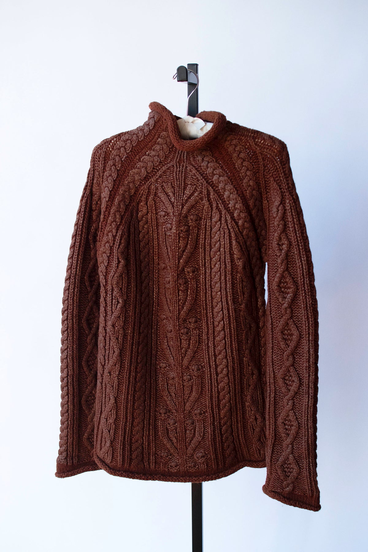 Brown Cable Knit Sweater | Jean Paul Gaultier