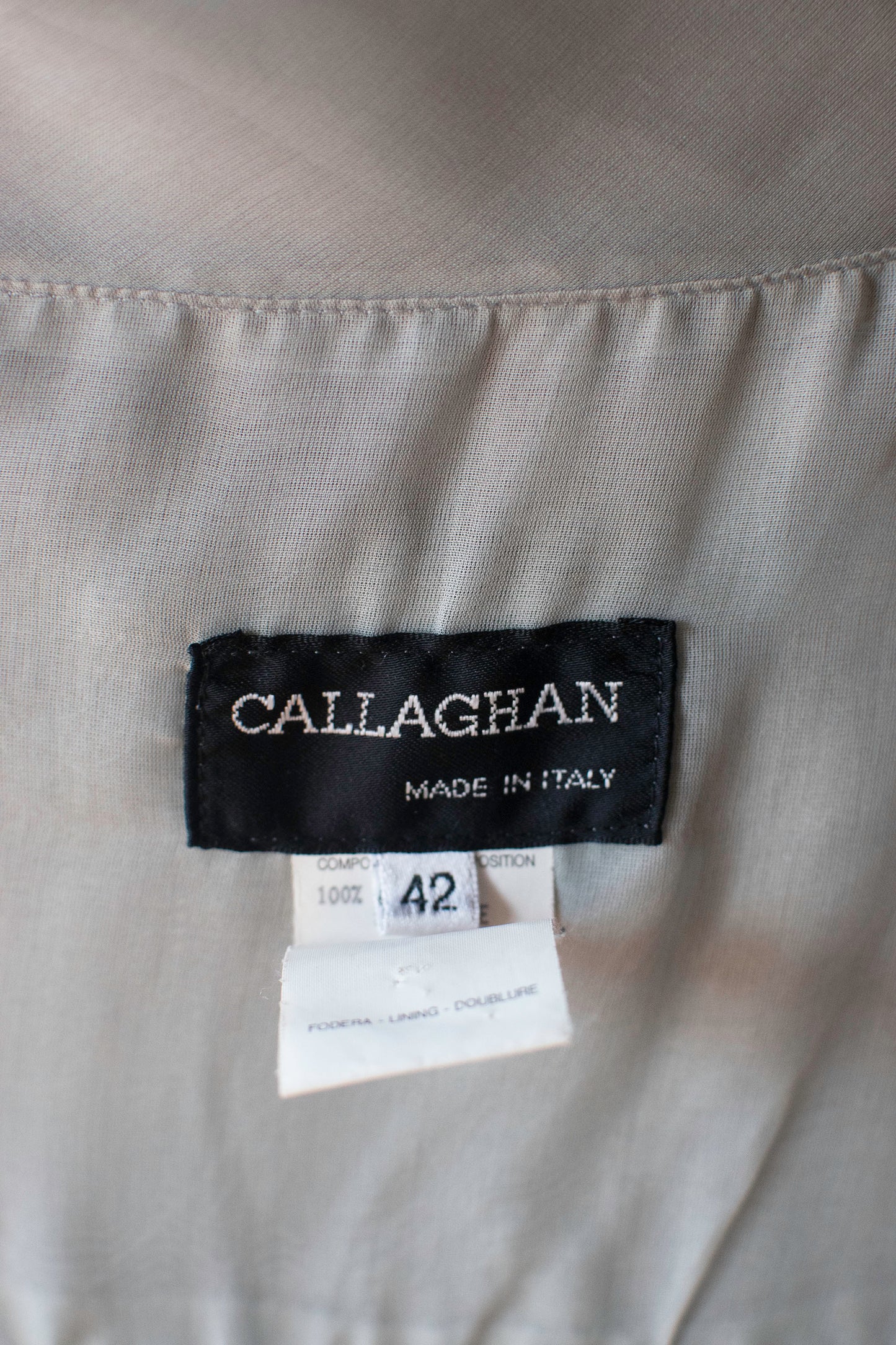 Gray Organza Dress | Callaghan by Romeo Gigli SS 1992