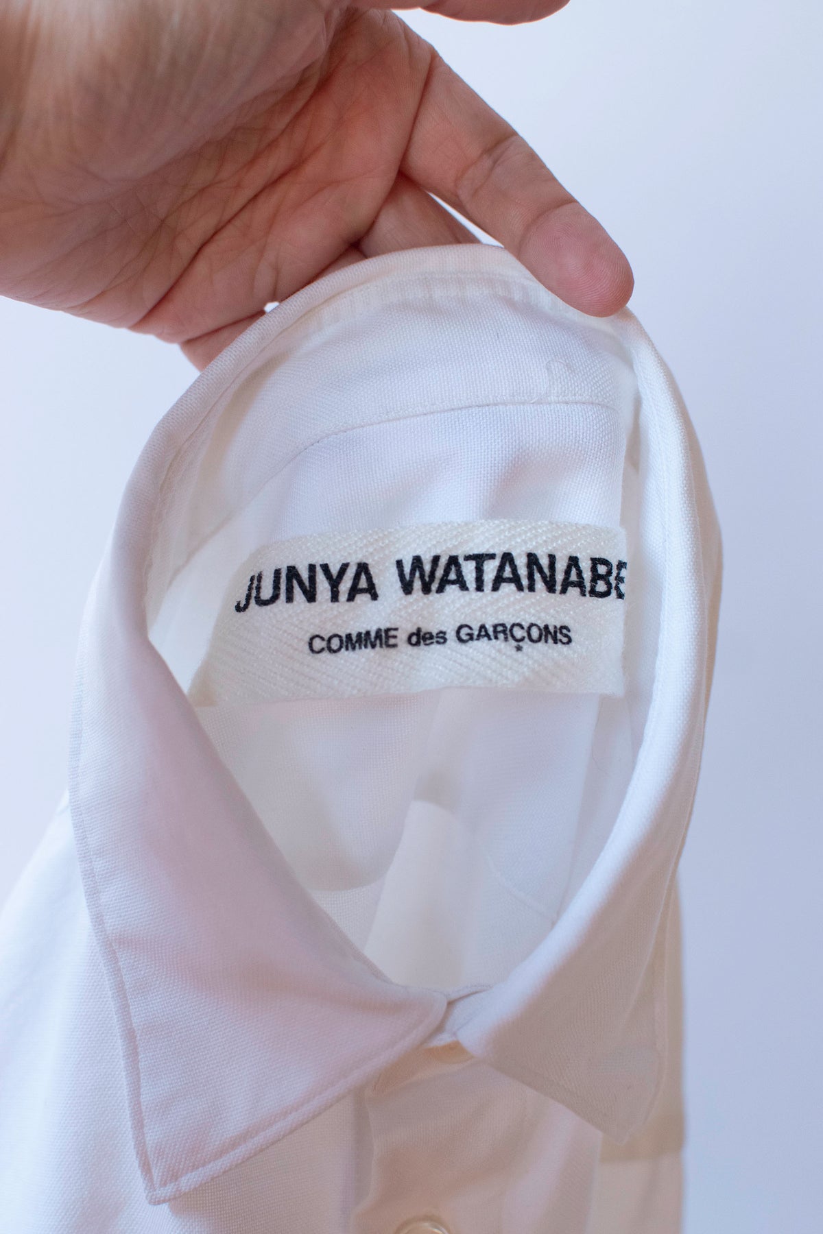 Pleated White Shirtdress | Junya Watanabe Comme des Garcons AD 1994