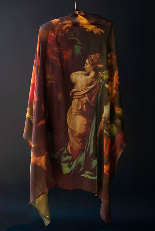 Renaissance Painting Silk Scarf | Dolce & Gabbana