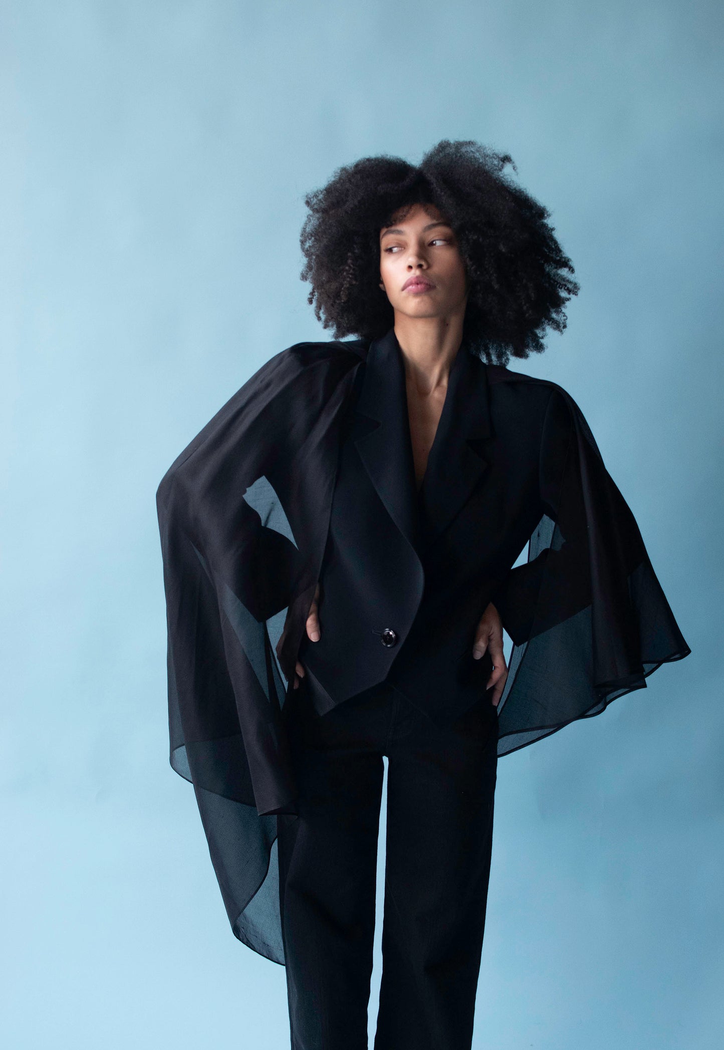 Black Blazer w/ Silk Accents | Gianfranco Ferré.