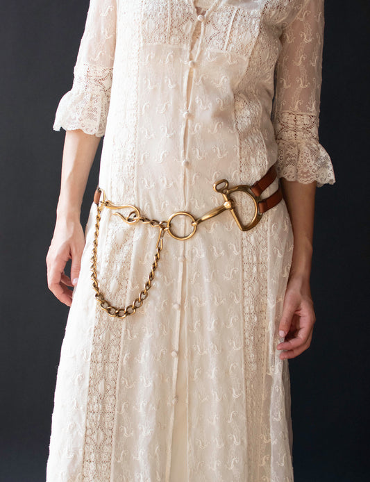Horsebit Leather Belt Ralph Lauren FW 2006