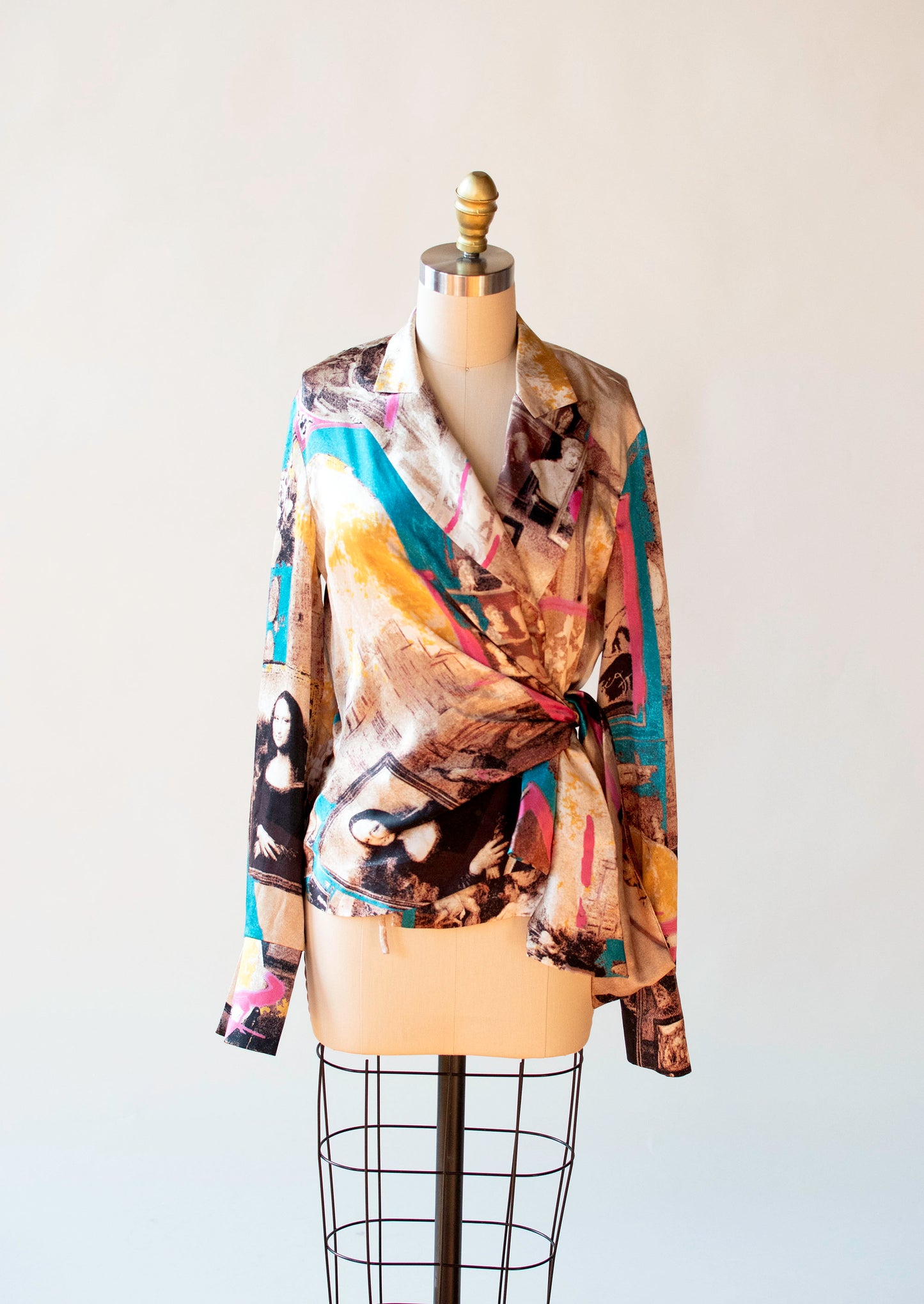 Mona Lisa Print Silk Blouse | Iceberg