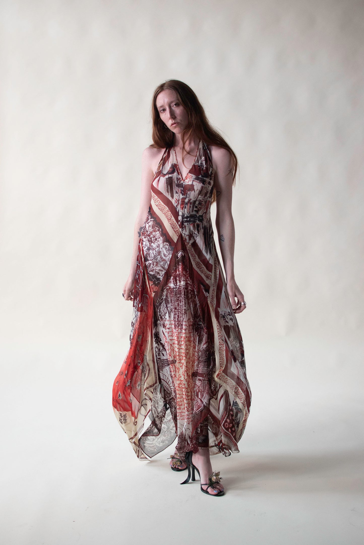 Chiffon Halter Dress | Jean Paul Gaultier SS 2001