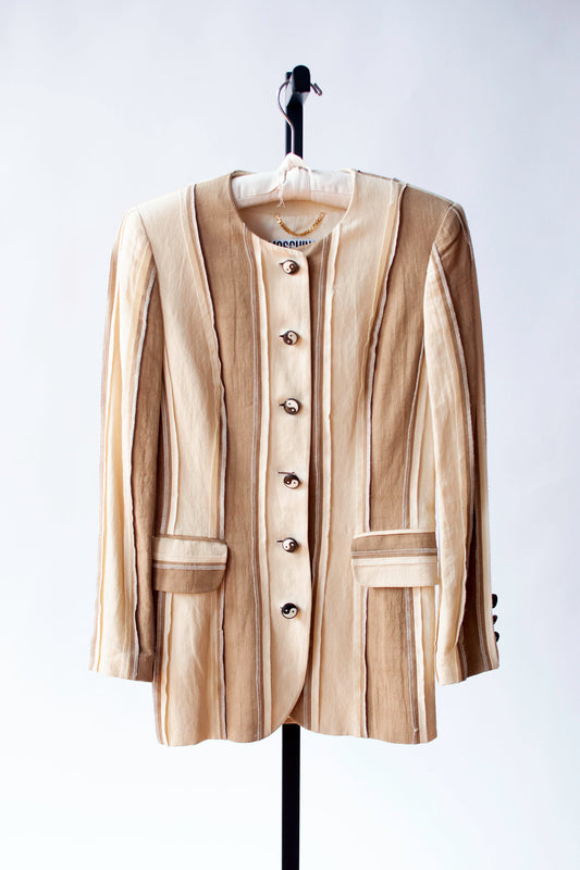 Yin Yang Button Blazer | Moschino Couture Juvant Repetita SS 1994