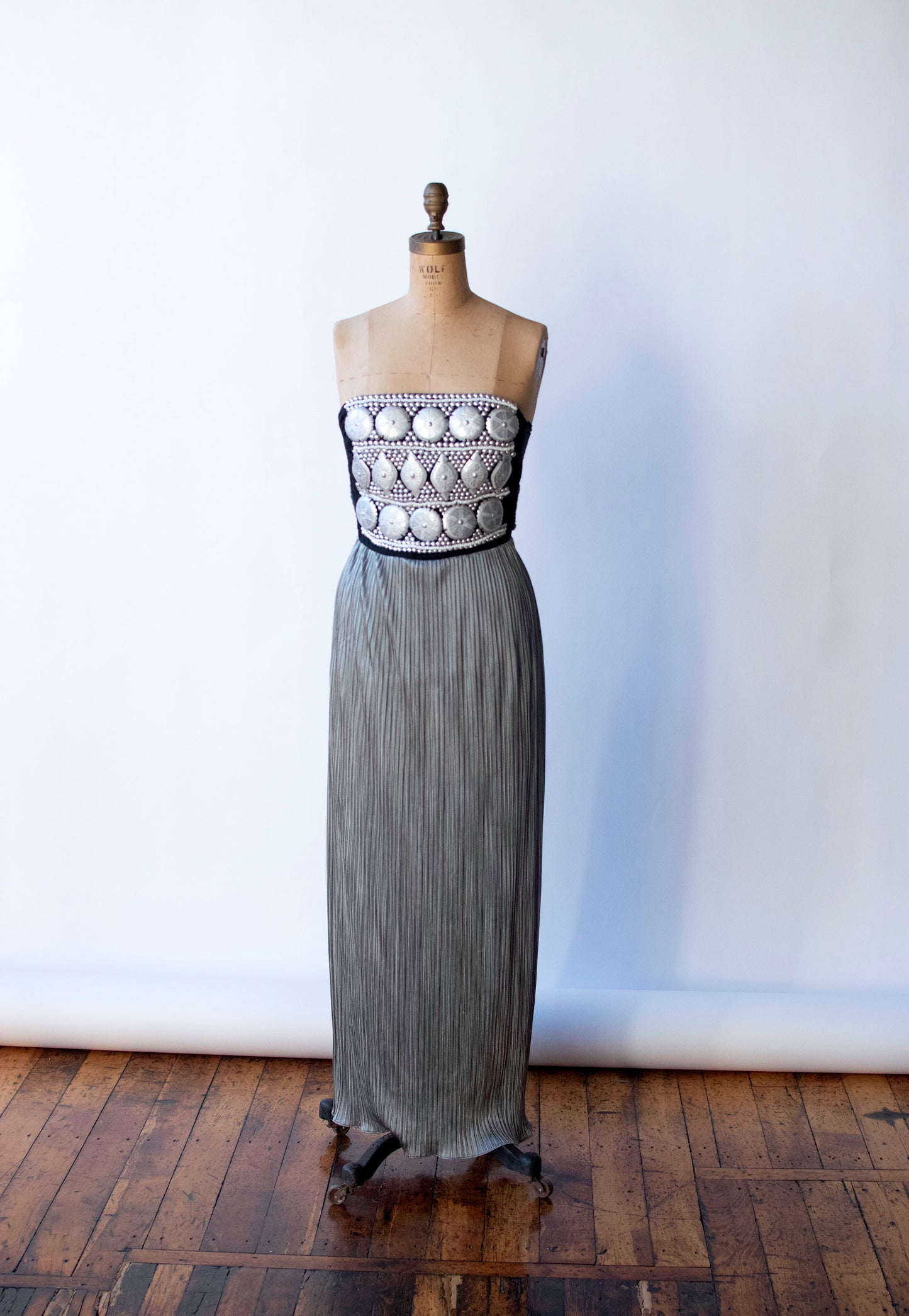 Silver Plisse Dress | Helen Storey 1988