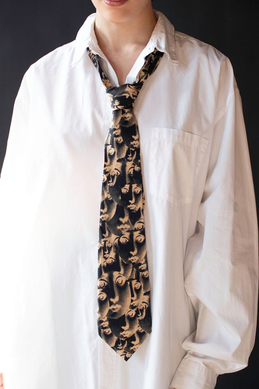 Surrealist Face Print Tie | Fornasetti