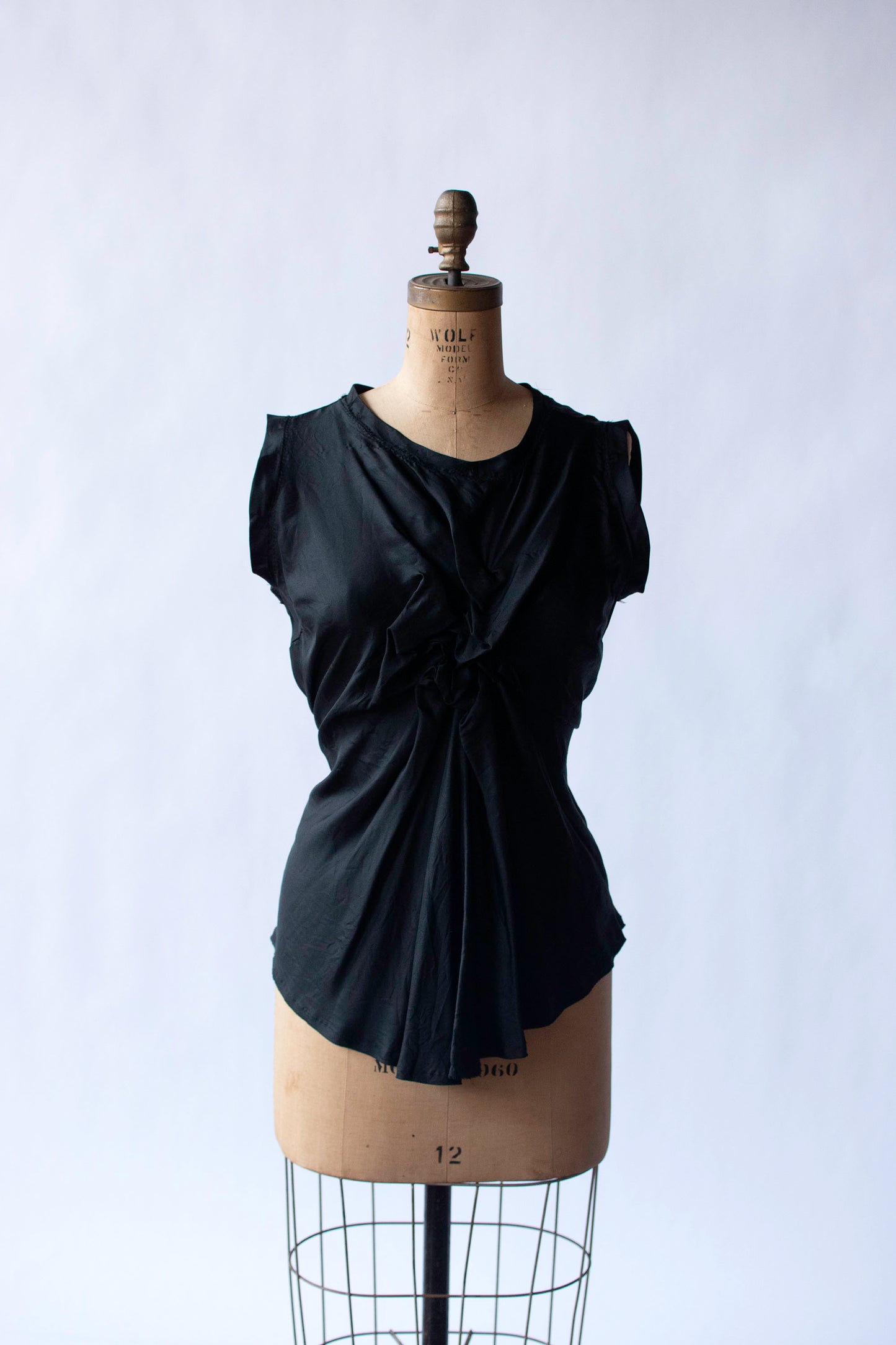 Silk Tank w/ Gathered Detail