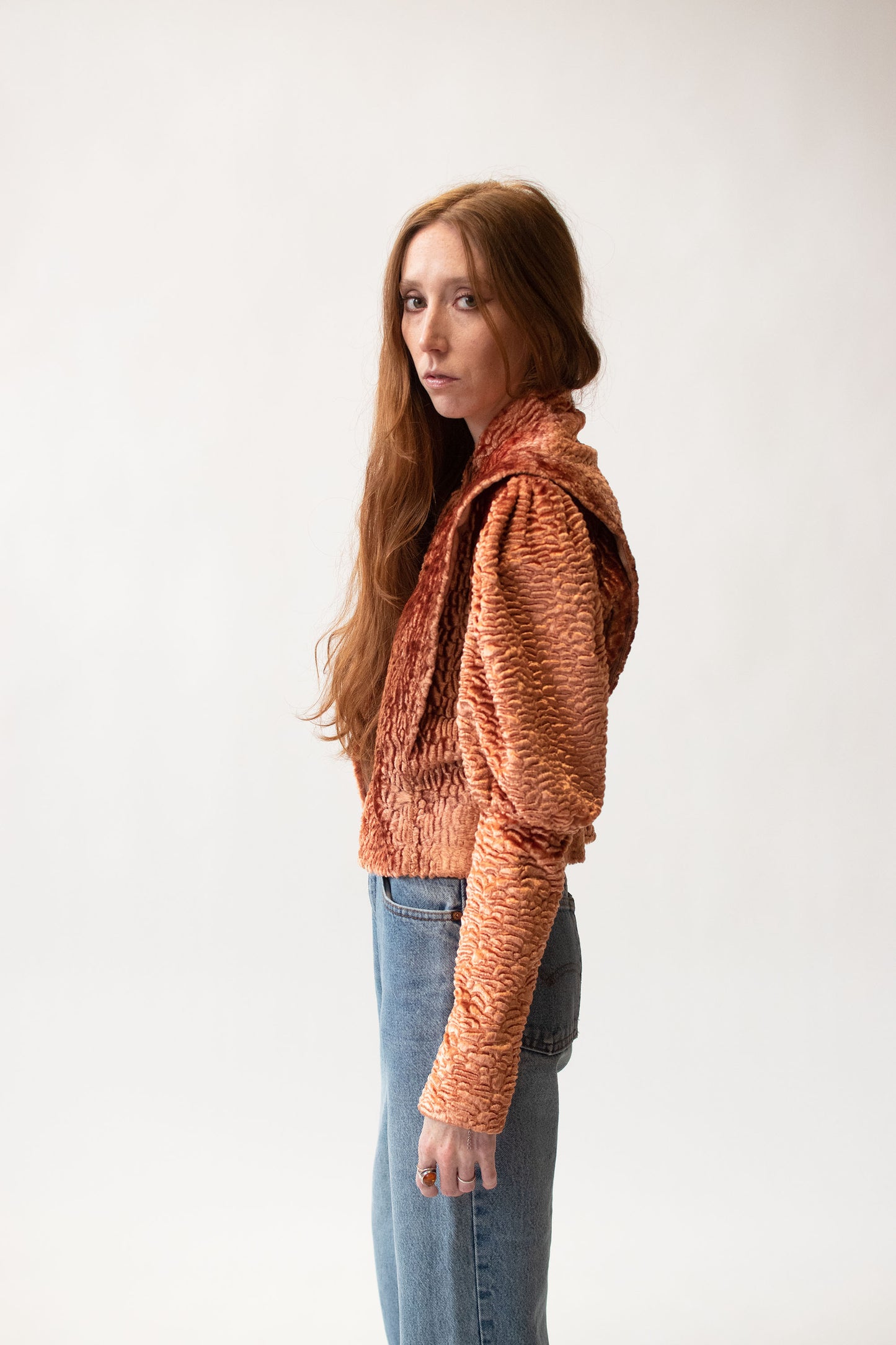 Textured Mutton Sleeve Jacket | Kelly Wearstler