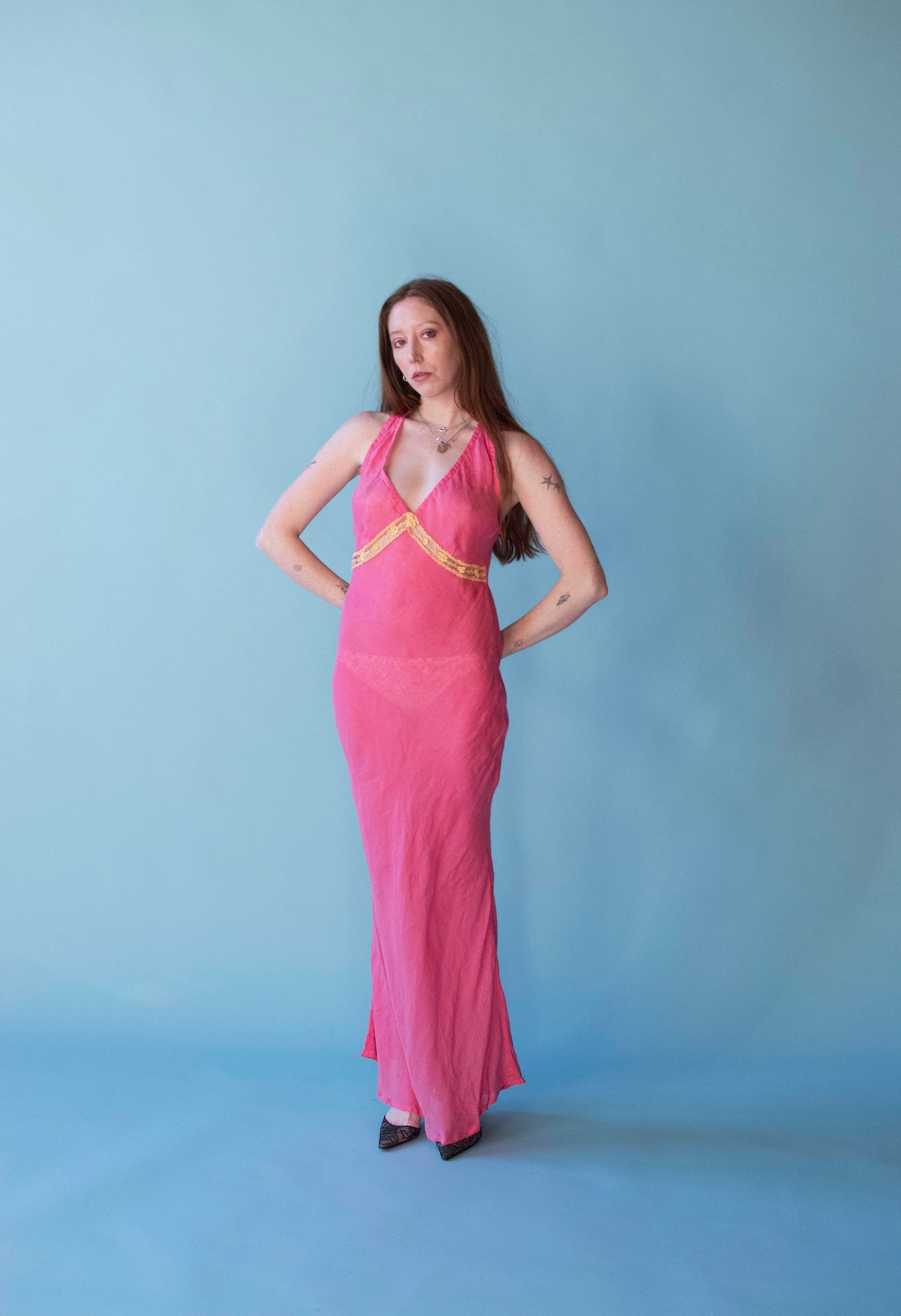 Pink Bias Cut Dress | Voyage Invest in the Original!