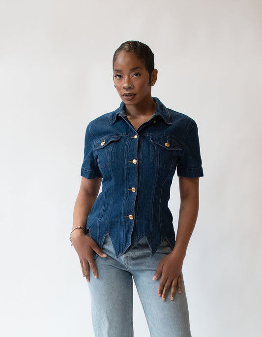 1990s Denim Shirt | Moschino Jeans