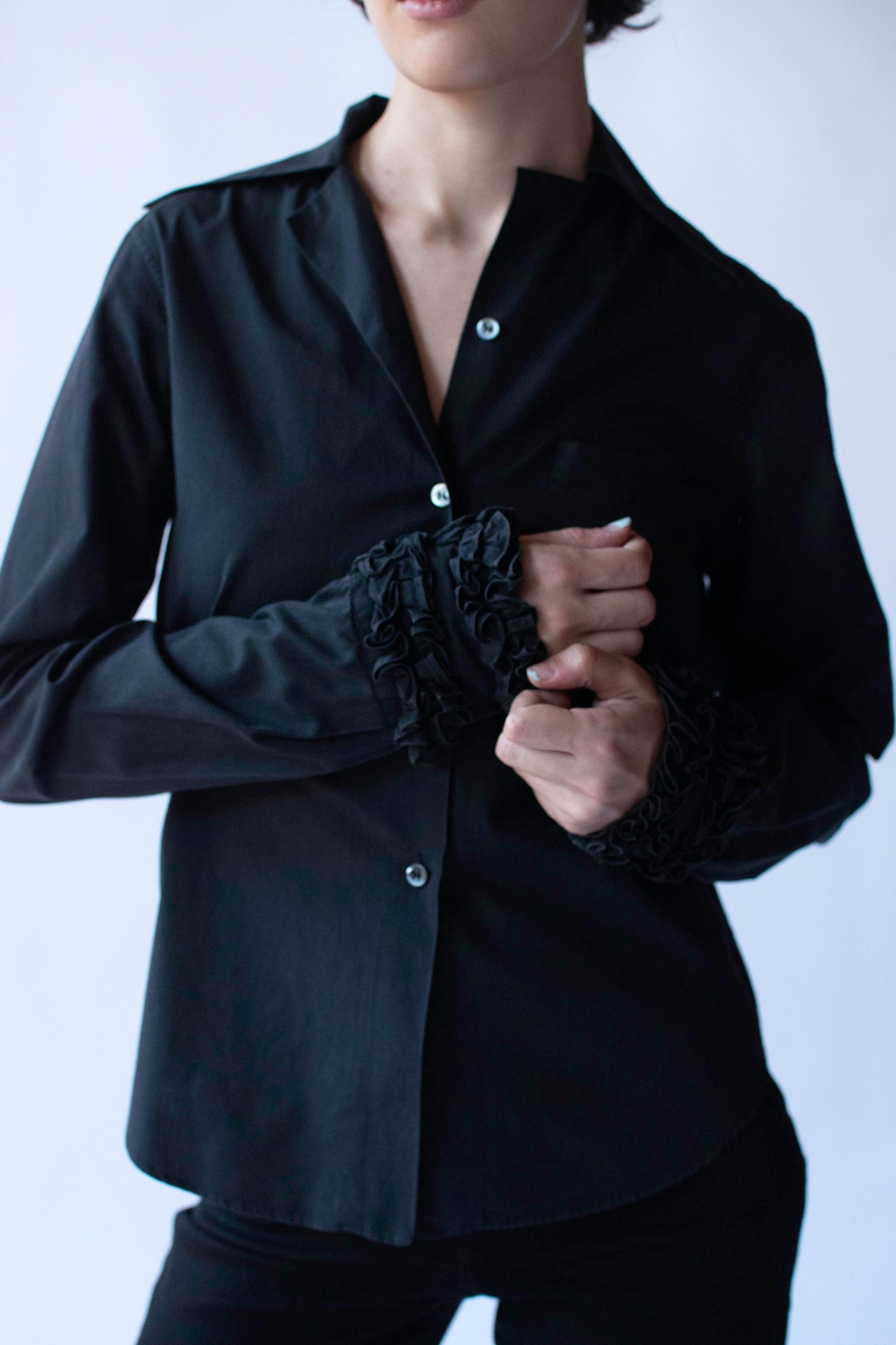 Ruffled Cuff Shirt | Romeo Gigli