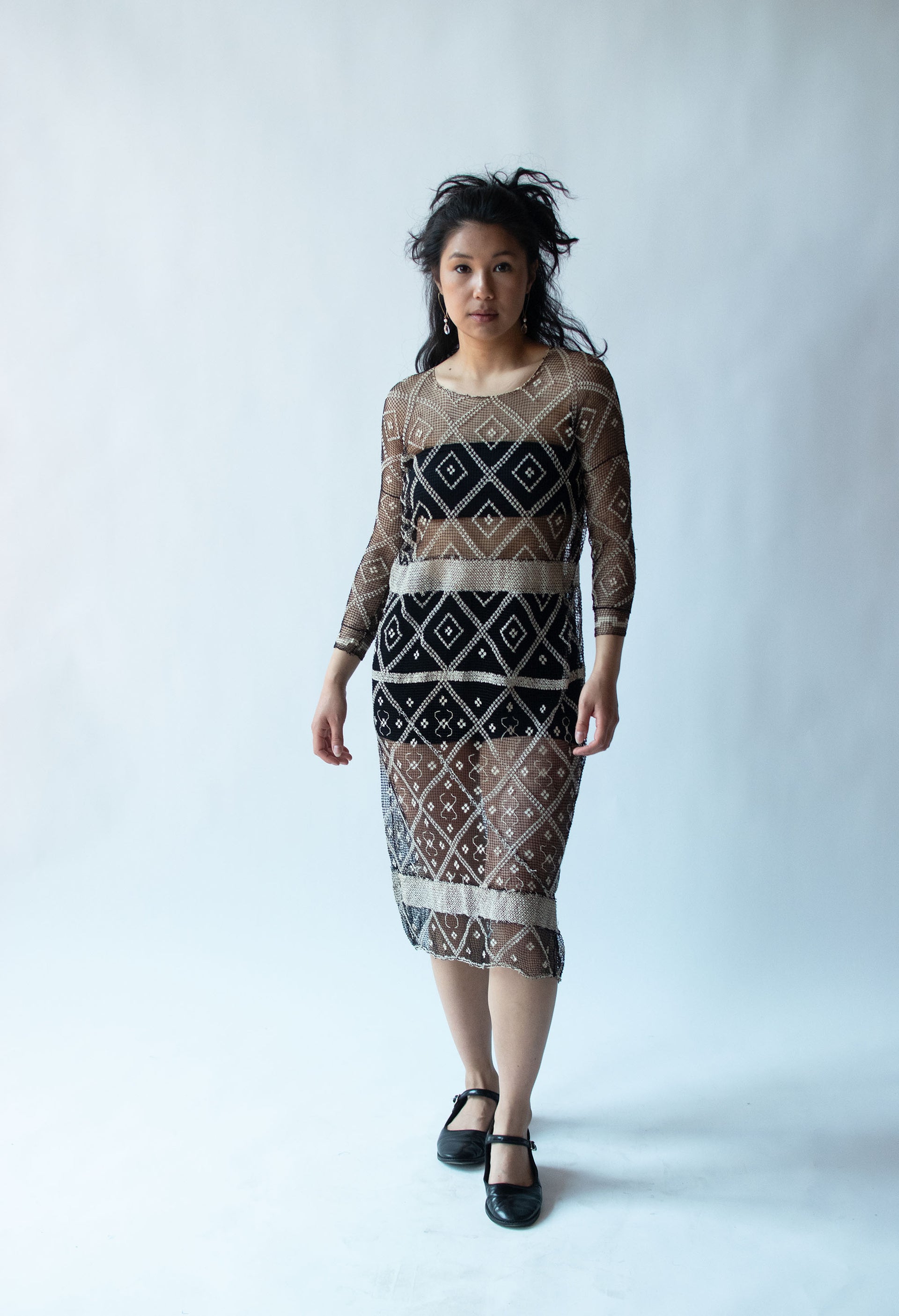 1920s Crochet Dress