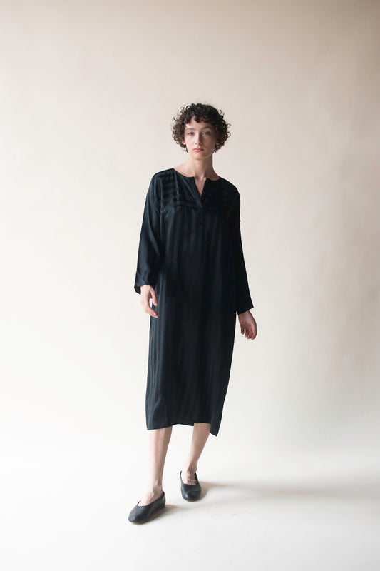 Striped Silk Dress | Beene Bag