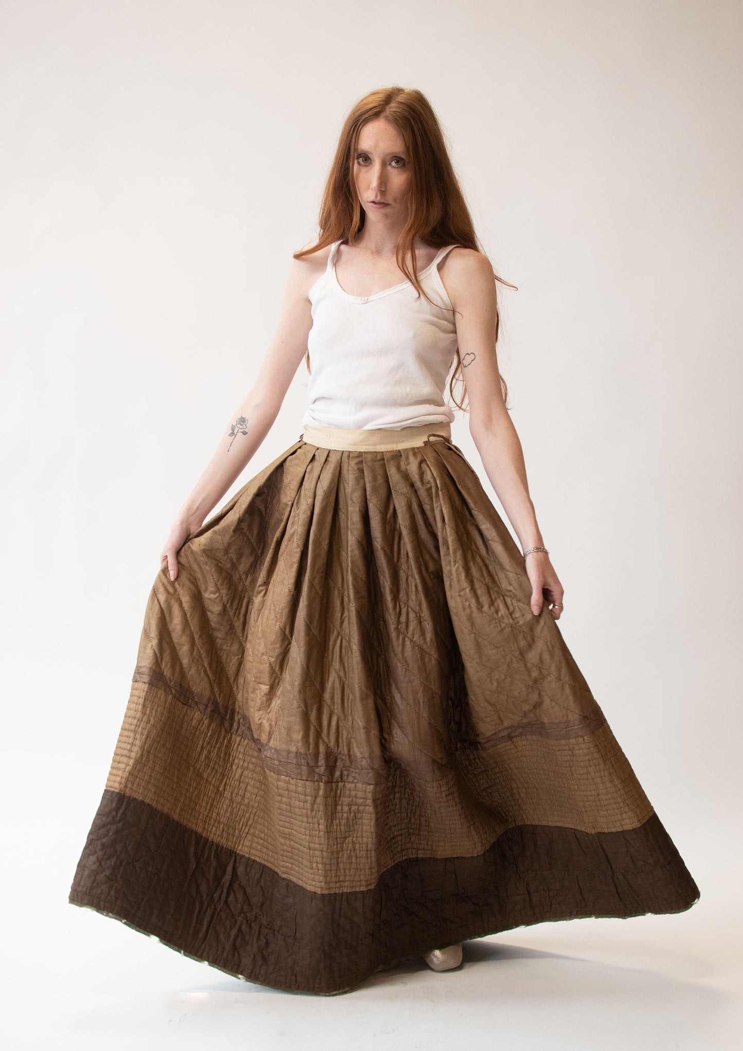 Antique Quilted Petticoat