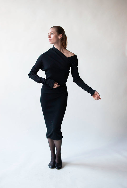 1980s Jersey Dress | Romeo Gigli for Callaghan