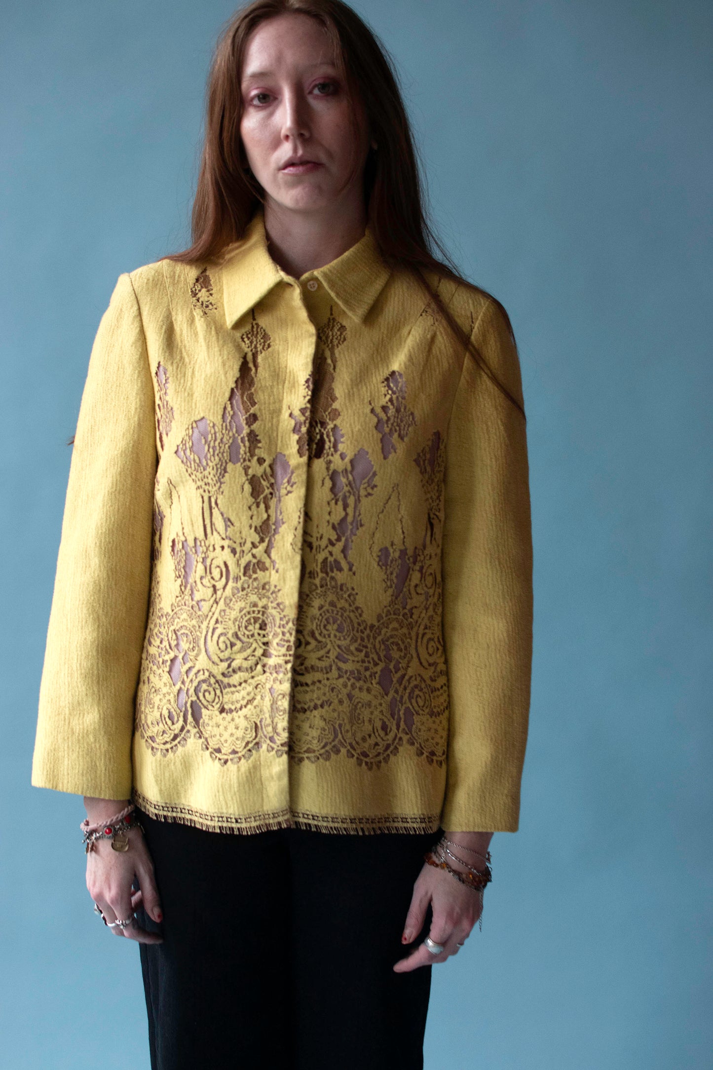 Mustard Lace Jacket | Christian Lacroix Bazar