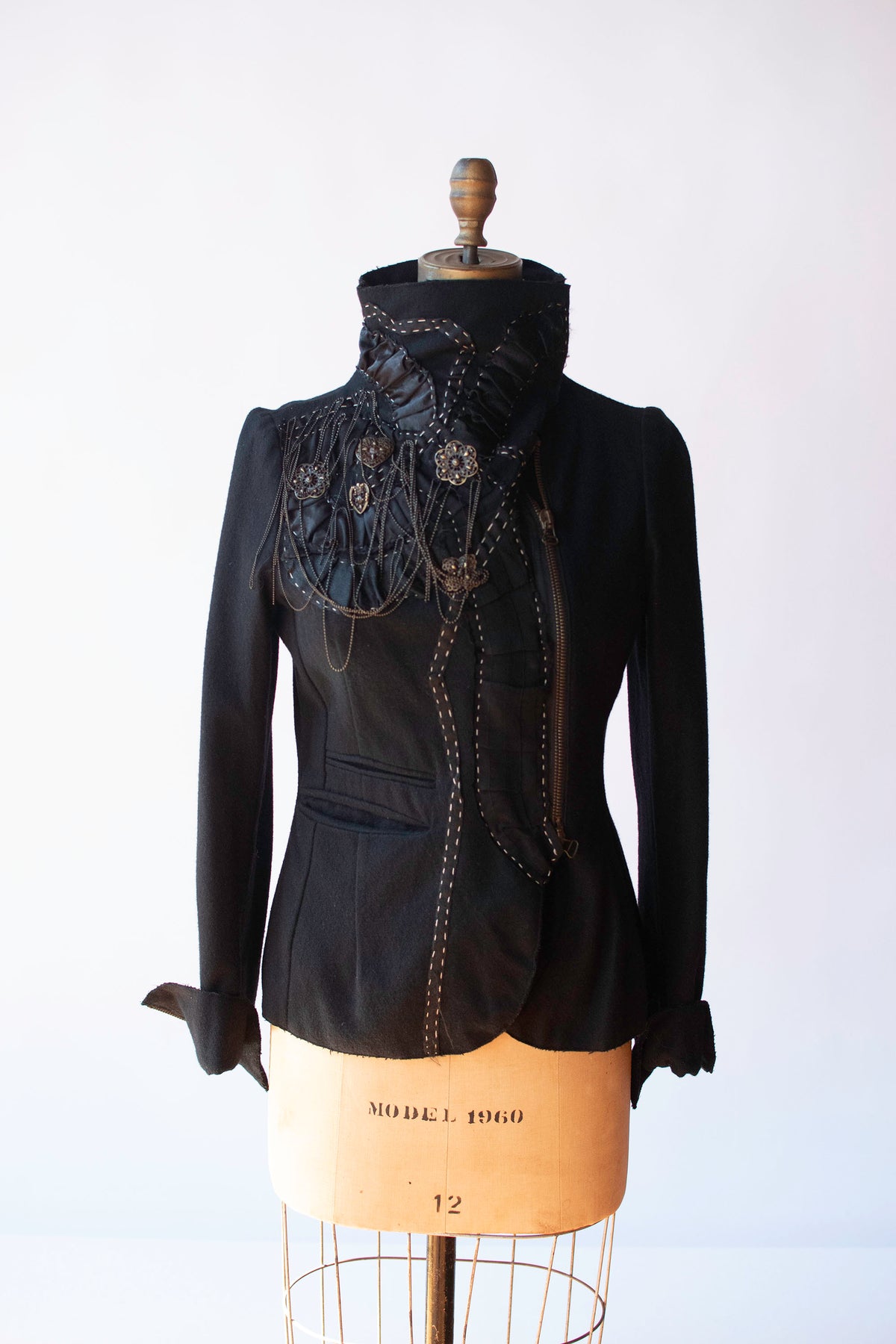 Embellished  Black Jacket | Antonio Marras