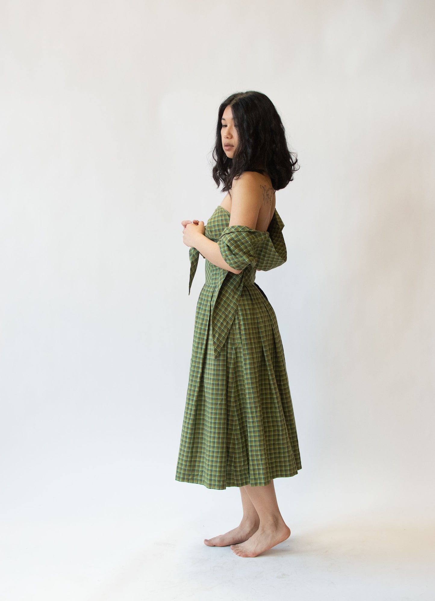 1950s Plaid Dress