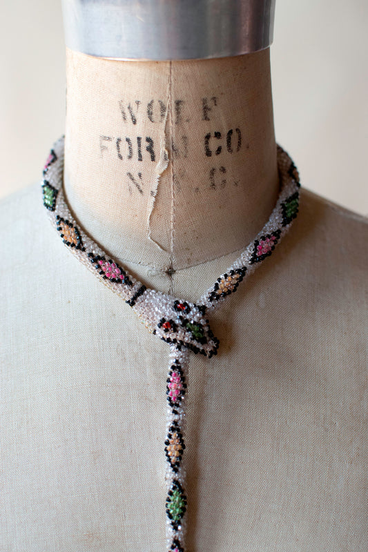 Bead Crochet Snake | Diamond Crystal Clear