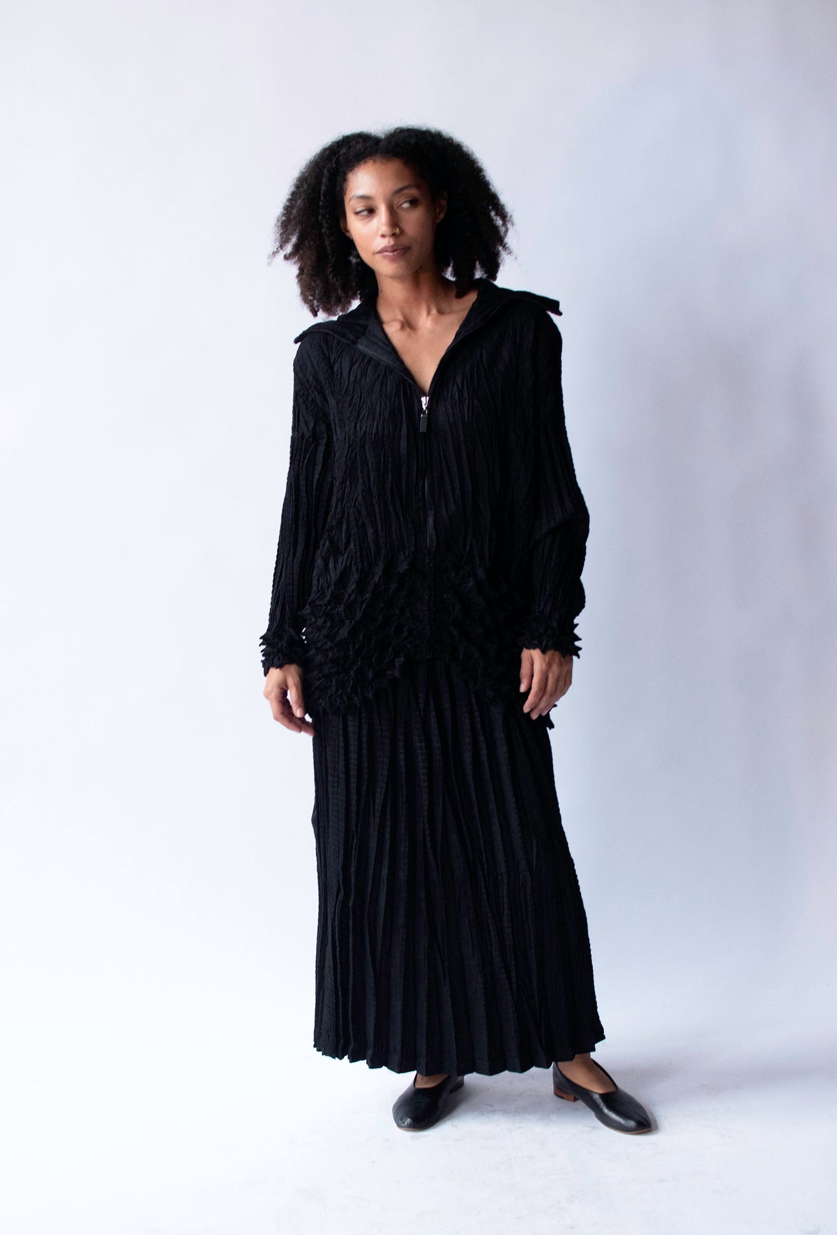 Pleated Set | Kazuko Okazaki