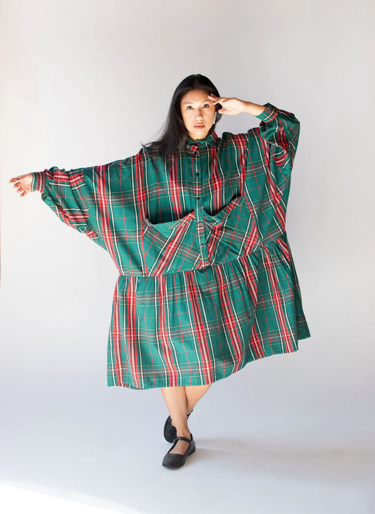 1980s Flannel Dress | Todd Oldham for Congovid