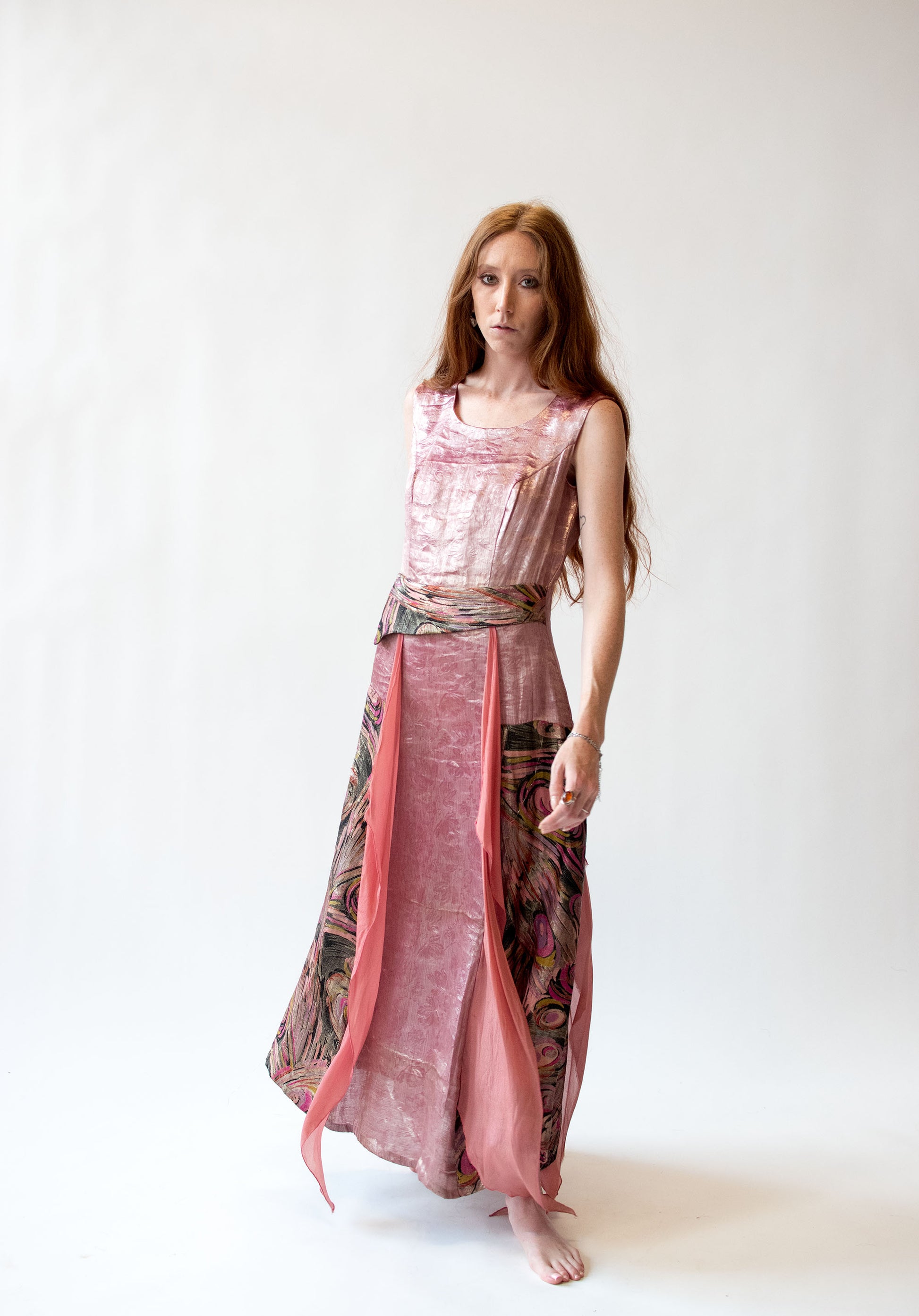 1920s Pink Lam Dress 1920s Pink Lam Dress