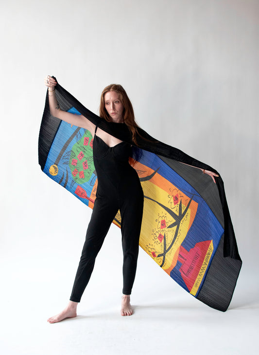 'Afternoon Tea' Convertible Shawl | Issey Miyake Pleats Please