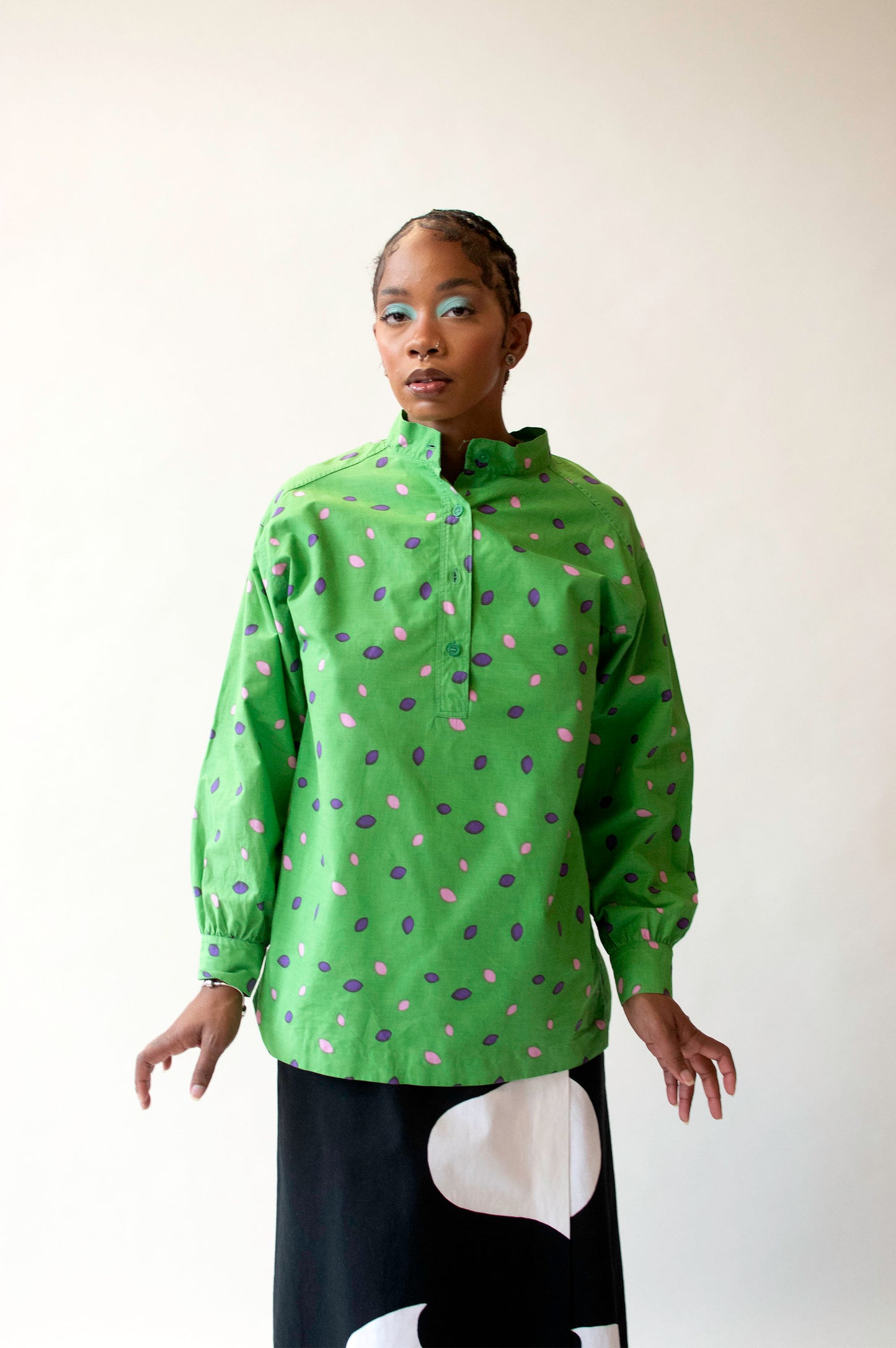 Green Popover Shirt | Marimekko 1974