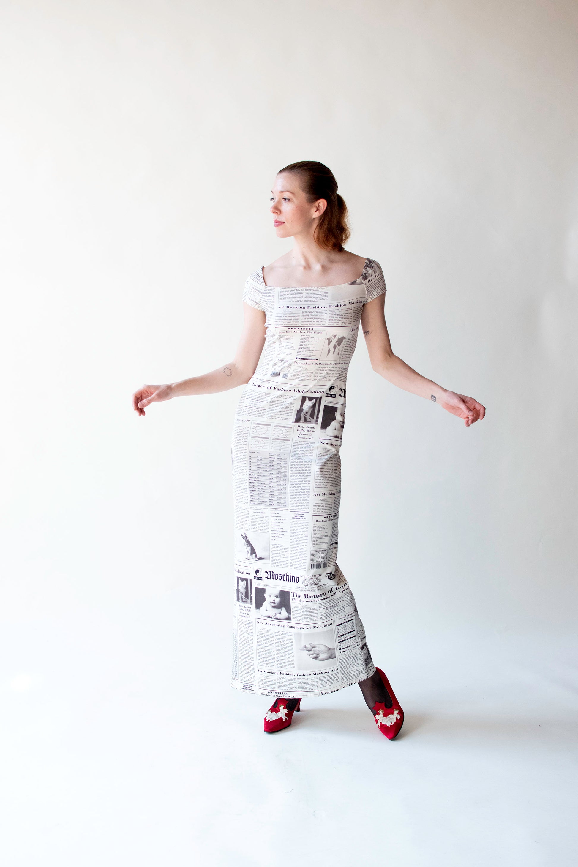 newspaper print dress designer TRENDS The newspaper print wave