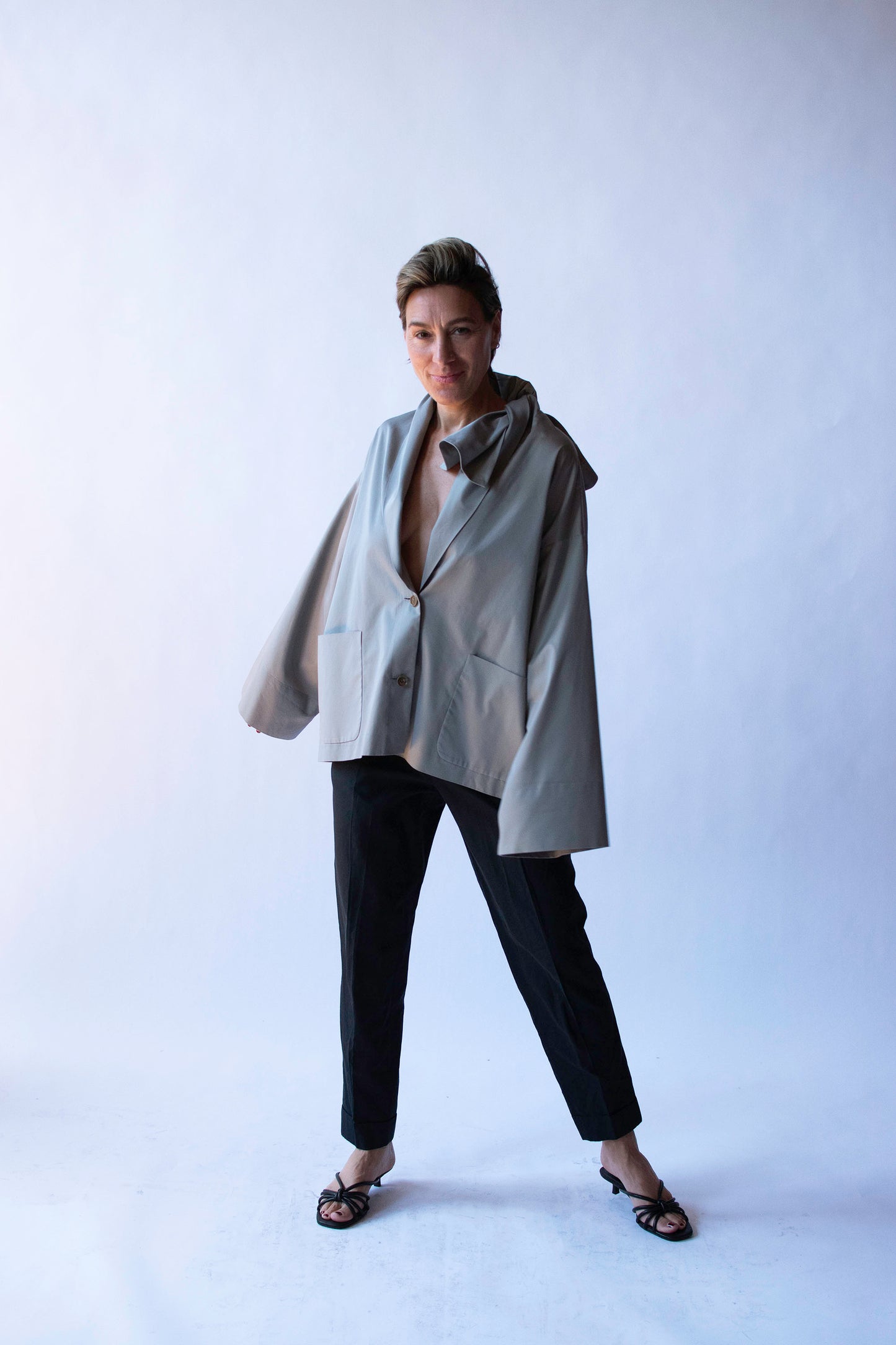 Dove Gray Jacket | Romeo Gigli Gray 1989