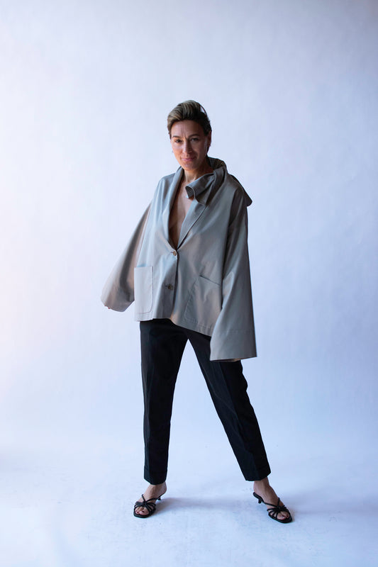 Dove Gray Jacket | Romeo Gigli Gray 1989