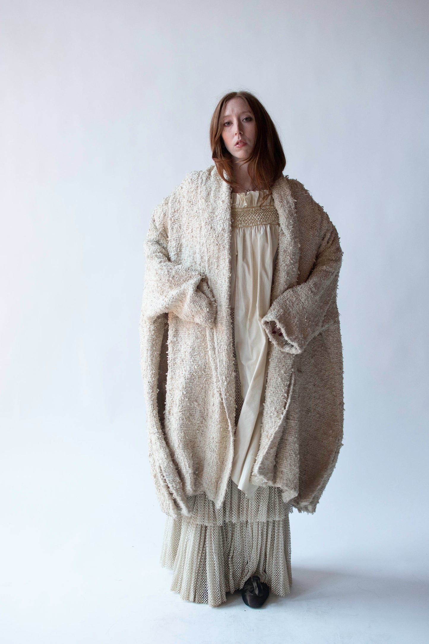 Woven Silk Coat | Romeo Gigli for Callaghan