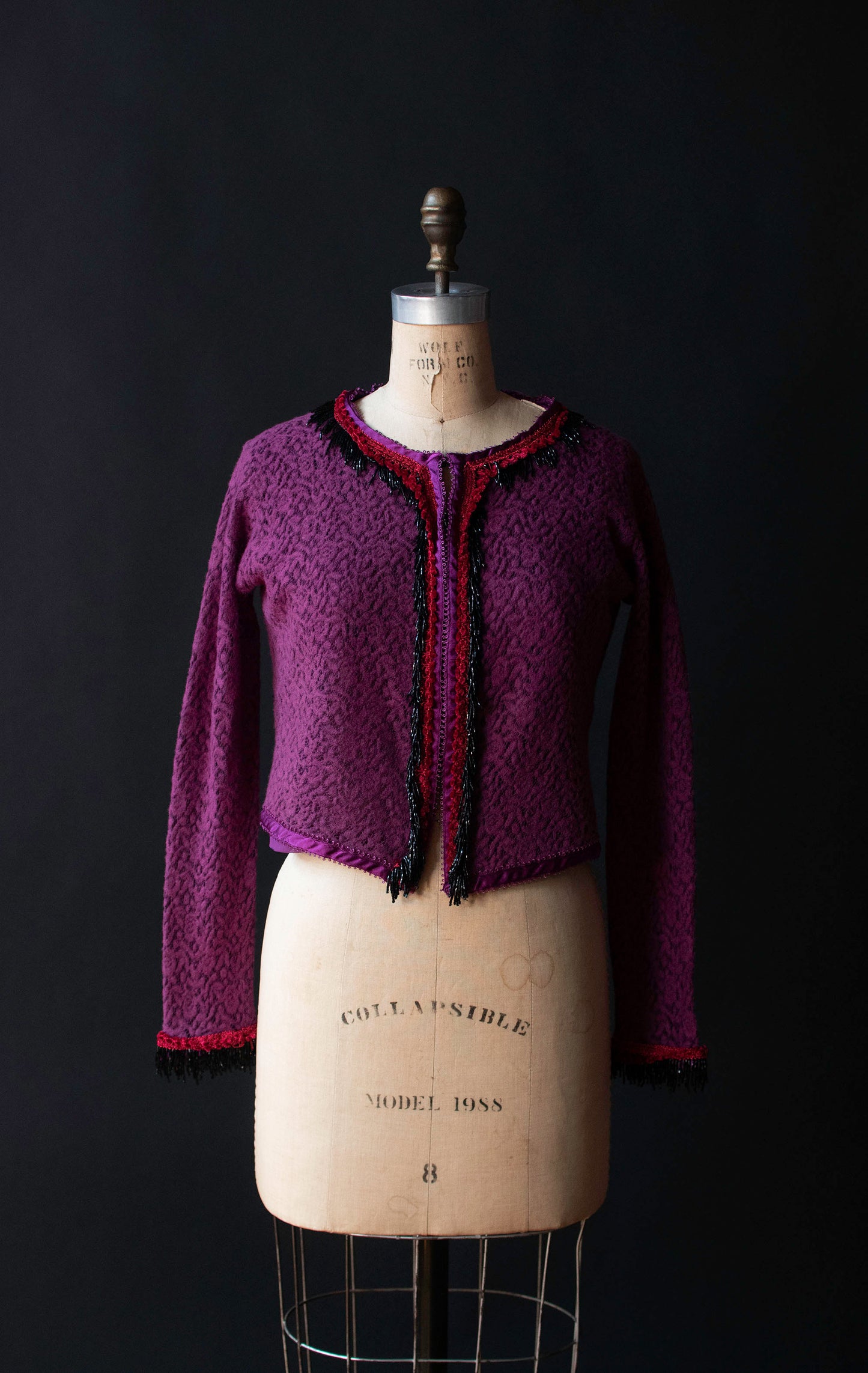 Purple Bead Trim Cardigan | Voyage Invest in the Original