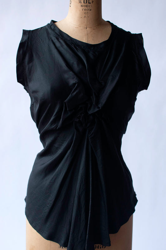 Silk Tank w/ Gathered Detail