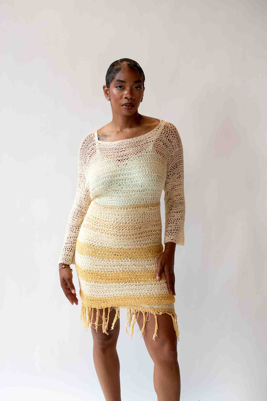 1990s Crochet Dress