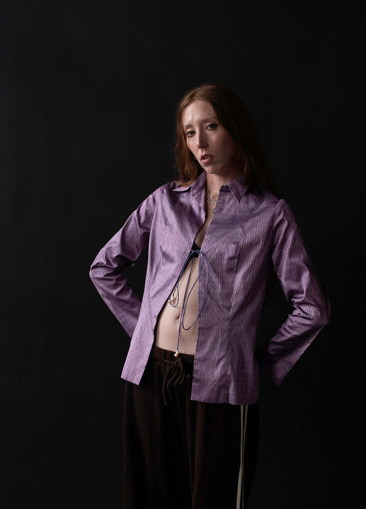 Lavender Silk Shirt | Marianne Kooimans