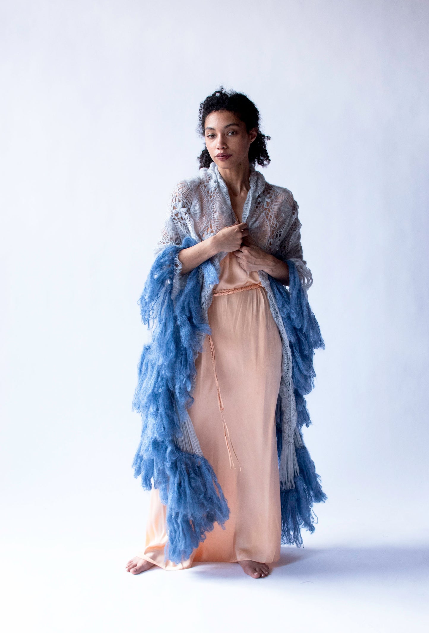 Pale Blue Shawl | Jacque d' Aubres
