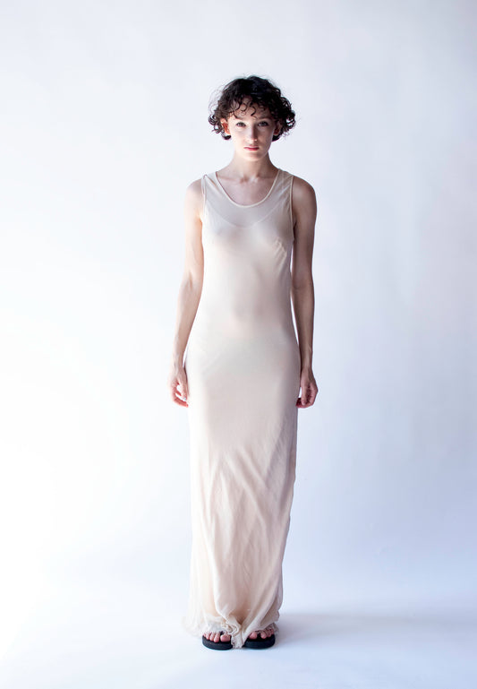 Gauzey Beige Dress | Plein Sud