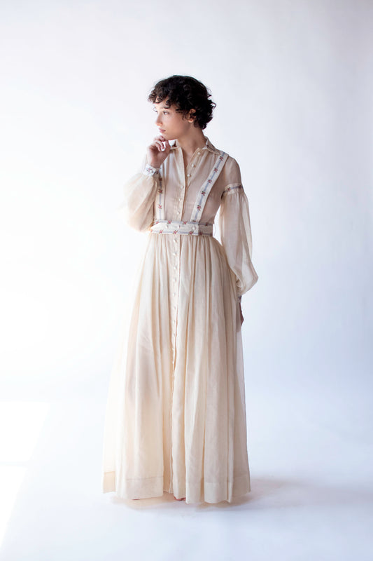 1970s Bishop Sleeve Dress | Bonwit Teller
