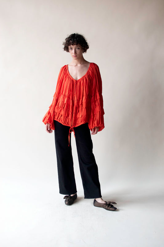 Ruffled Silk Jacket | Jean Paul Gaultier