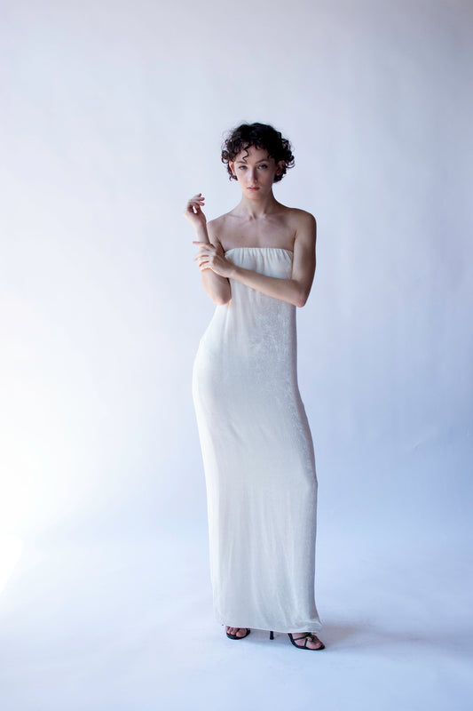 Strapless Velvet Dress | Donna Karan