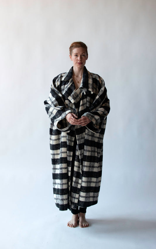 Plaid Coat | Comme Des Garcons FW 1986