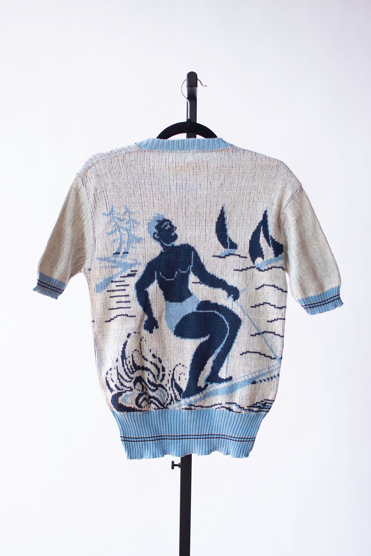 1940s Surfer Novelty Knit Top