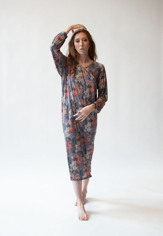 1970s Floral Silk Jersey Dress | Missoni