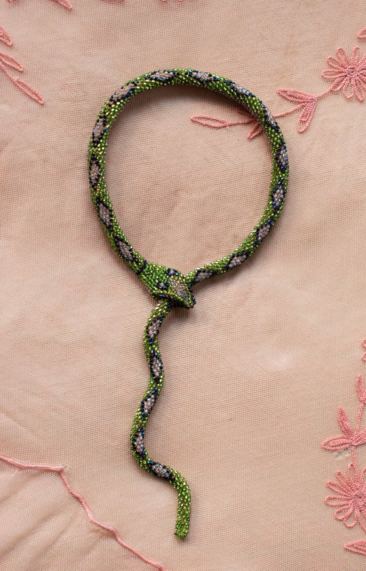 Bead Crochet Snake | Absinthe Diamond